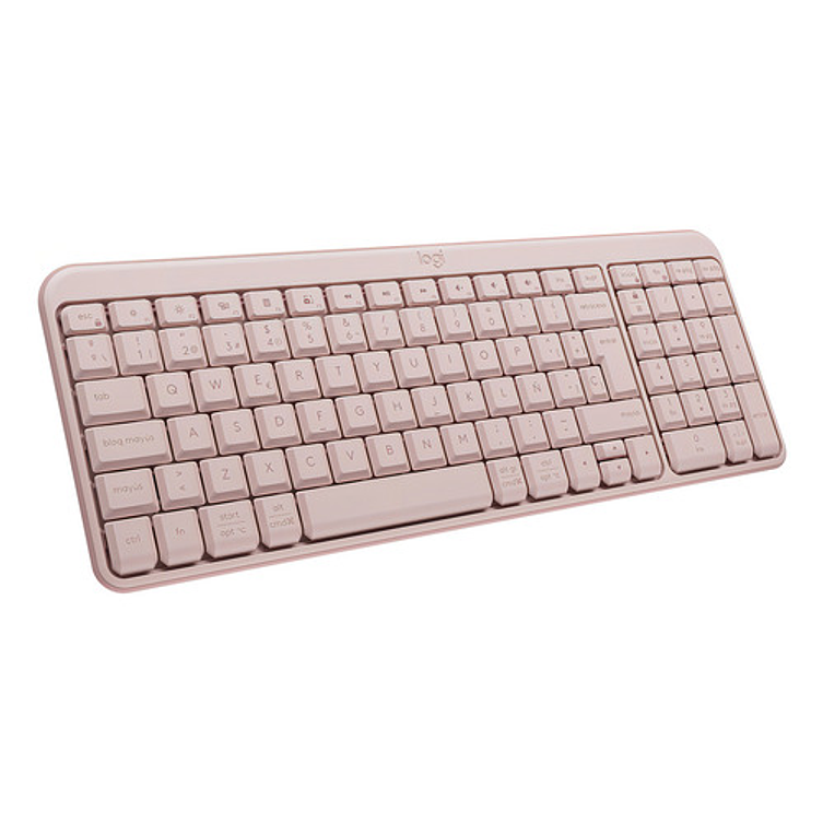 Teclado Inalámbrico Bluetooth Logitech K250 Rosado Rosa Español España 1