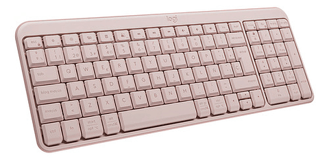 Teclado Inalámbrico Bluetooth Logitech K250 Rosado Rosa Español España