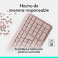 Teclado Inalámbrico Bluetooth Logitech K250 Rosado Rosa Español España - Miniatura 6