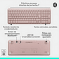Teclado Inalámbrico Bluetooth Logitech K250 Rosado Rosa Español España - Miniatura 7