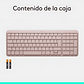 Teclado Inalámbrico Bluetooth Logitech K250 Rosado Rosa Español España - Miniatura 8