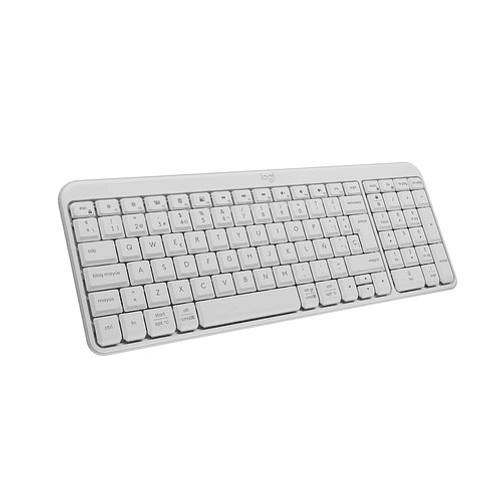 Teclado Inalámbrico Bluetooth Logitech K250 Blanco Blanco Español España 1