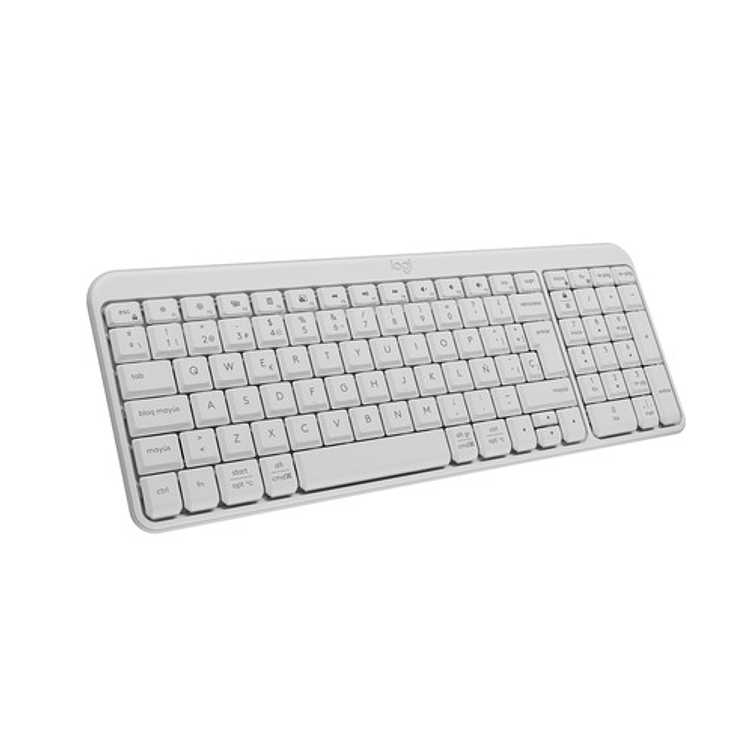 Teclado Inalámbrico Bluetooth Logitech K250 Blanco Blanco Español España 1