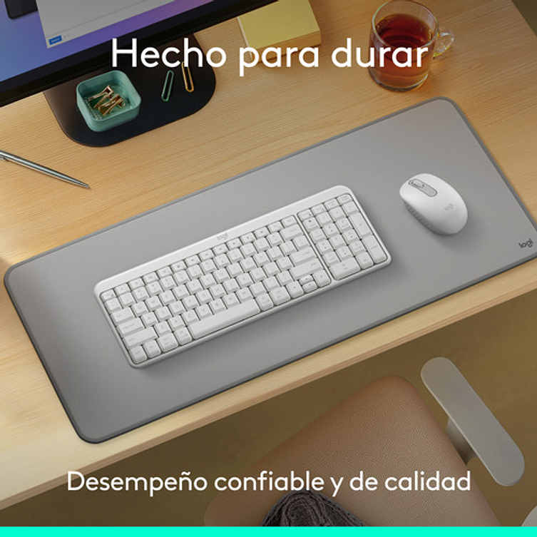 Teclado Inalámbrico Bluetooth Logitech K250 Blanco Blanco Español España 3