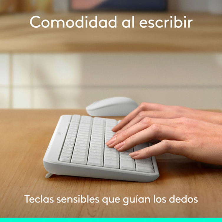 Teclado Inalámbrico Bluetooth Logitech K250 Blanco Blanco Español España 4