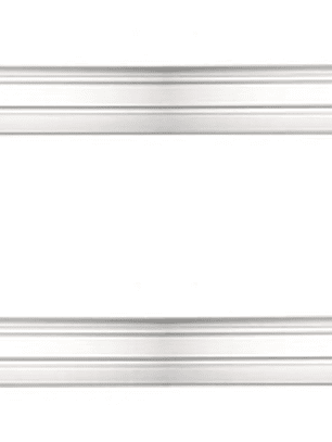 Barra Porta Equipaje Motorlife Aluminio 75kg Serie Premium Plateado