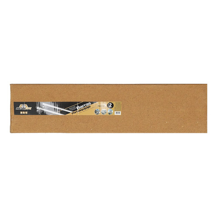 Barra Porta Equipaje Motorlife Aluminio 75kg Serie Premium Plateado 4