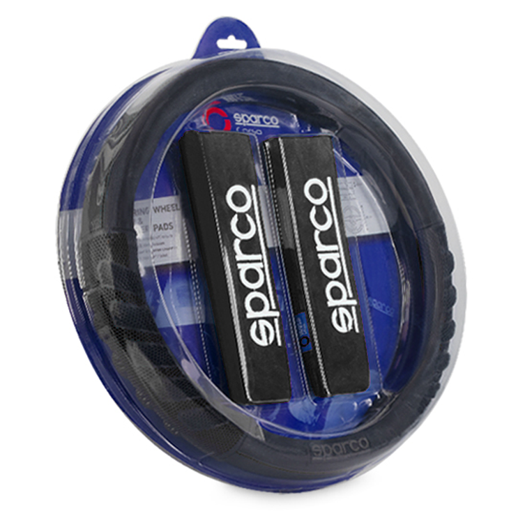 Set Cubre Volante + Cinturon Auto Sparco Universal Sps107 2