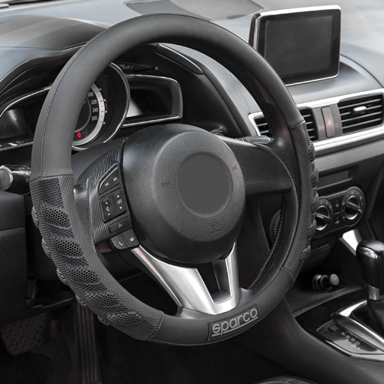 Set Cubre Volante + Cinturon Auto Sparco Universal Sps107 5