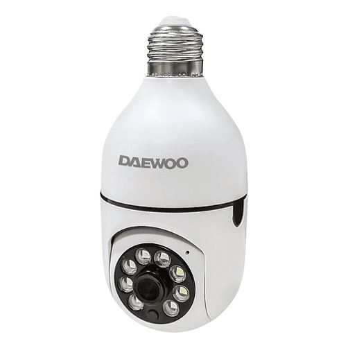 Camara Ip Seguridad Hogar Foco Wifi Ptz Daewoo Di-sc004 Color Blanco 2