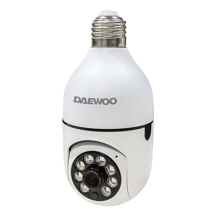 Camara Ip Seguridad Hogar Foco Wifi Ptz Daewoo Di-sc004 Color Blanco 2