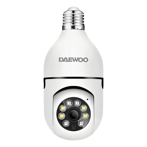Camara Ip Seguridad Hogar Foco Wifi Ptz Daewoo Di-sc004 Color Blanco 3