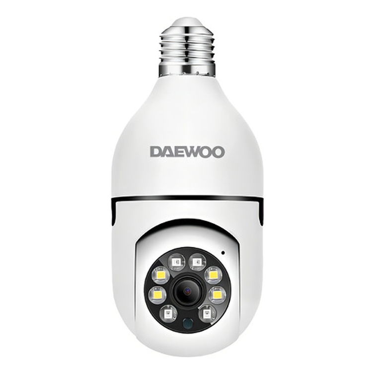 Camara Ip Seguridad Hogar Foco Wifi Ptz Daewoo Di-sc004 Color Blanco 3