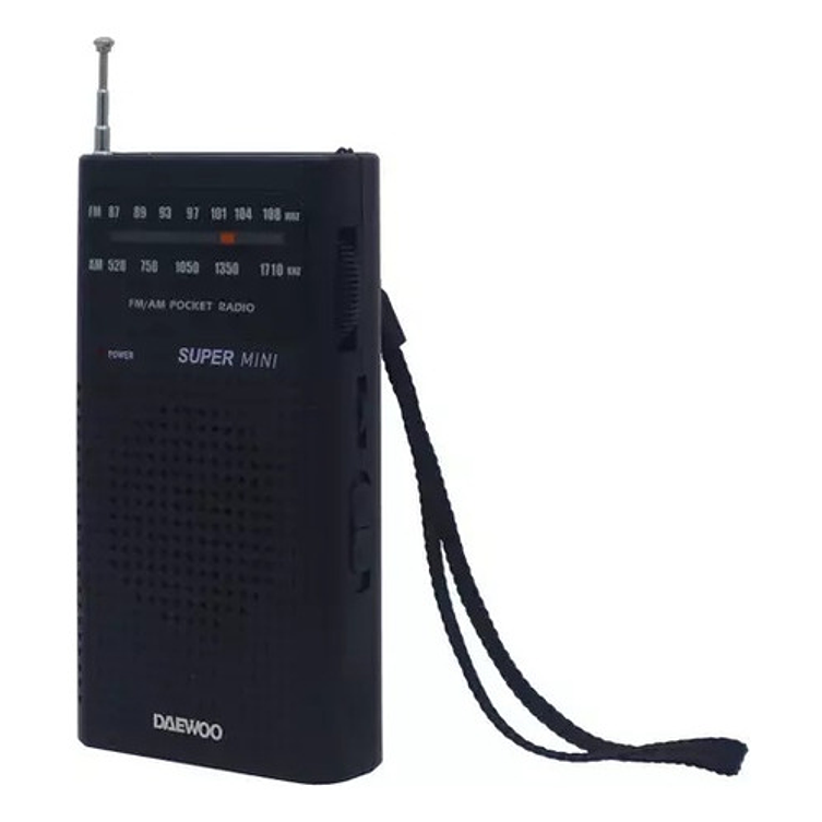 Radio De Bolsillo 2 Banda Am/fm Negro Daewoo Di-213 Negro 2