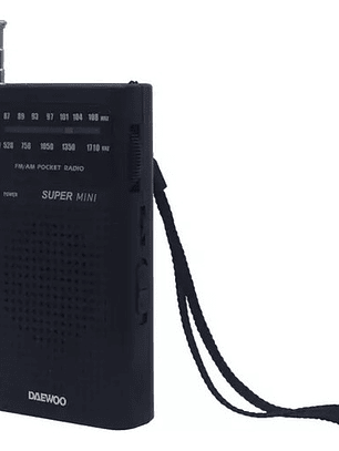 Radio De Bolsillo 2 Banda Am/fm Negro Daewoo Di-213 Negro