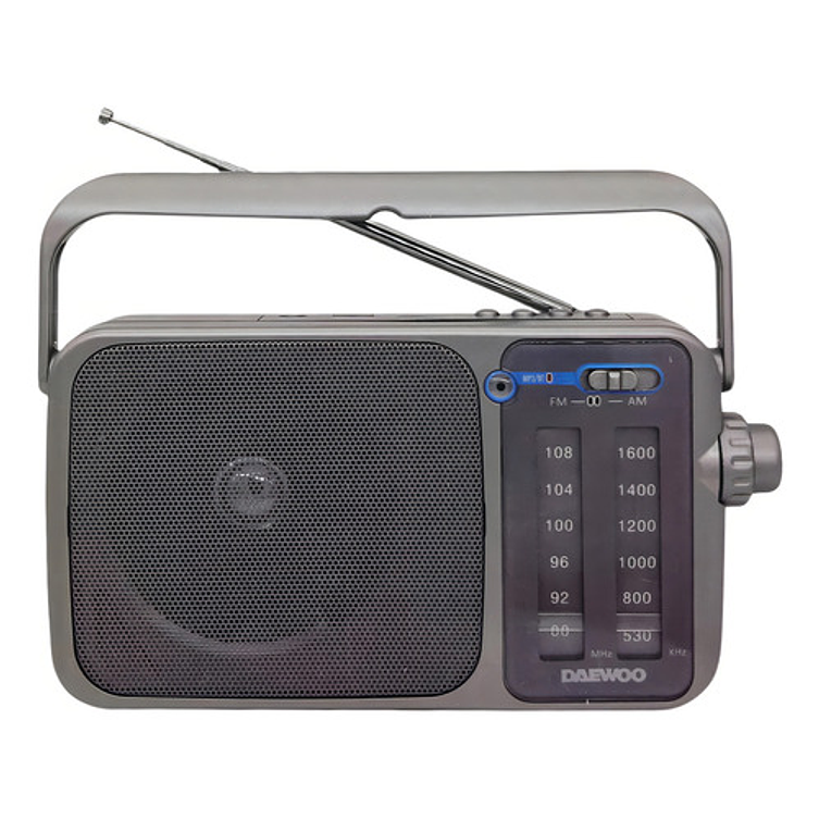 Radio Portátil Bt 2banda Am/fm Usb Negro Daewoo Di-t220 Negro 2