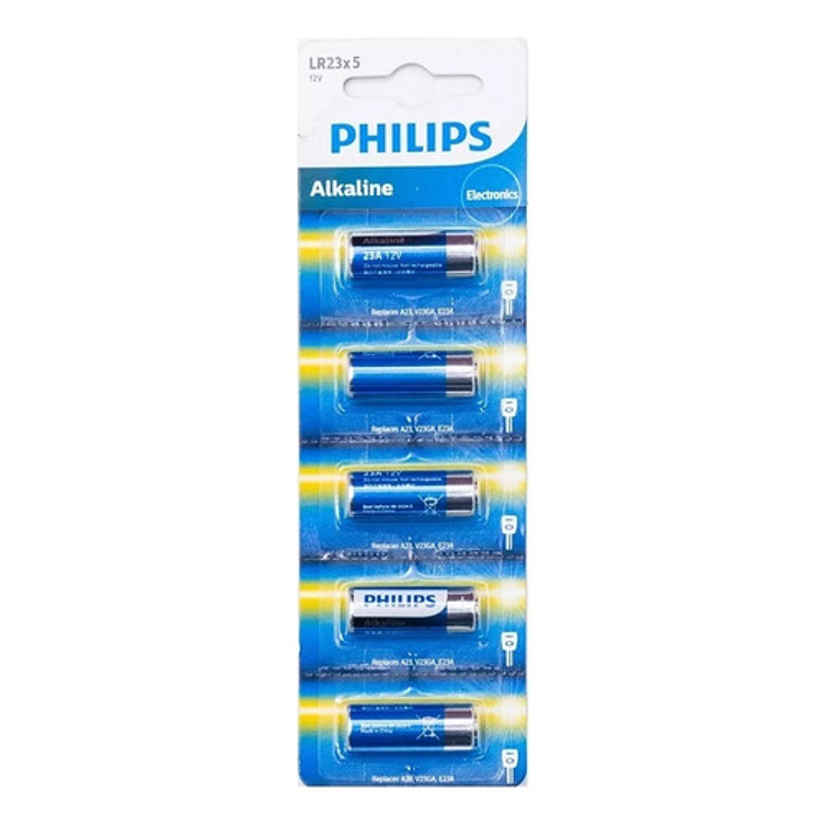 Pila 23a Philips Power Alkaline Lr23p5b/97 5 Unidades 1