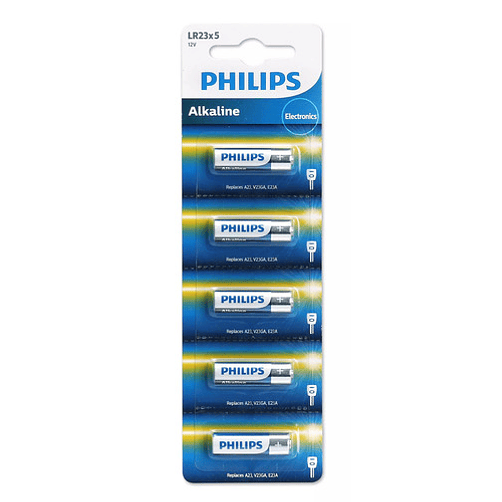 Pila 23a Philips Power Alkaline Lr23p5b/97 5 Unidades 5