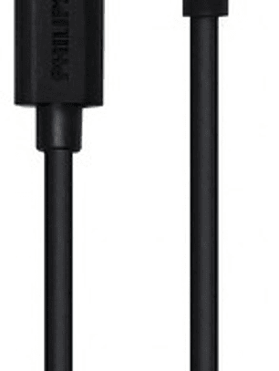 Cable Usb Philips A Usb-c 1.2 Mts Dlc3104a Color Negro