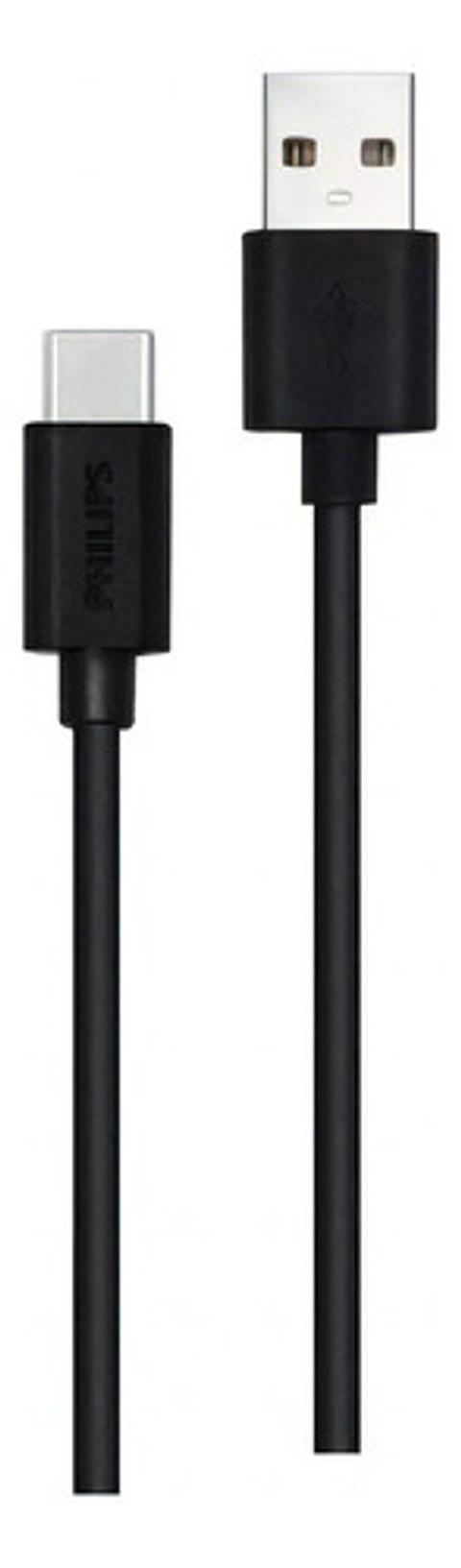 Cable Usb Philips A Usb-c 1.2 Mts Dlc3104a Color Negro