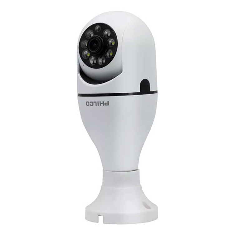Cámara Seguridad Cctv Wifi Tipo Ampolleta 2mp W9120, Philco Color Blanco 4