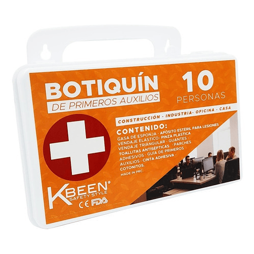 Botiquín Primeros Auxilios Kbeen 10 Personas Pvc 32 1