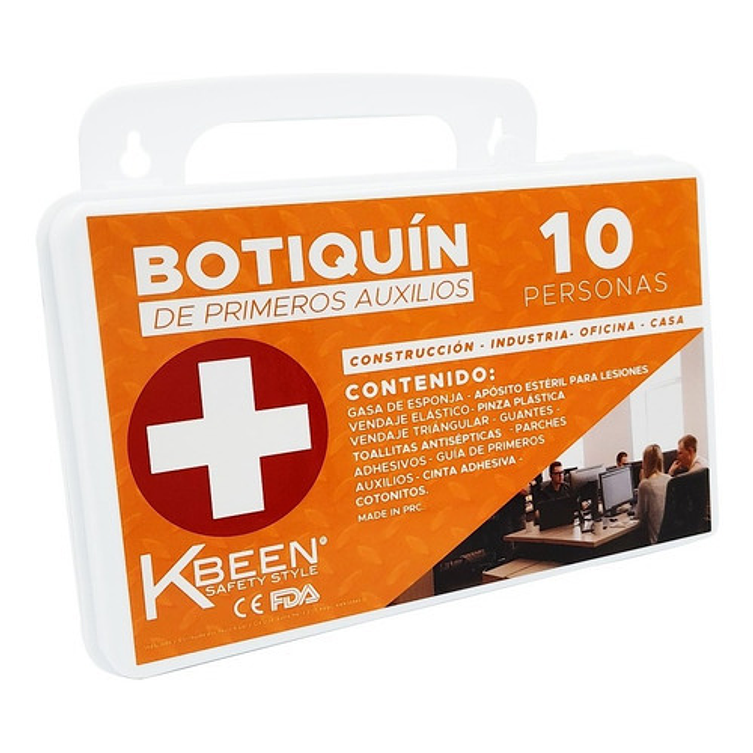 Botiquín Primeros Auxilios Kbeen 10 Personas Pvc 32 1