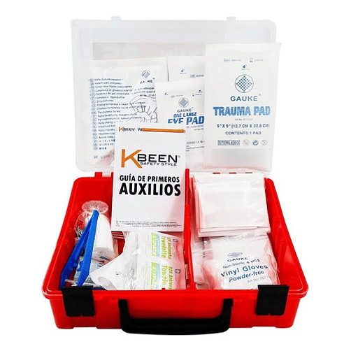 Botiquín Primeros Auxilios Kbeen 25 Personas Emergencia Portátil 27cm 2