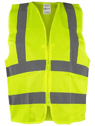 Chaleco Reflectante Estandar Talla Estándar Verde Limón Verde Limón Estándar