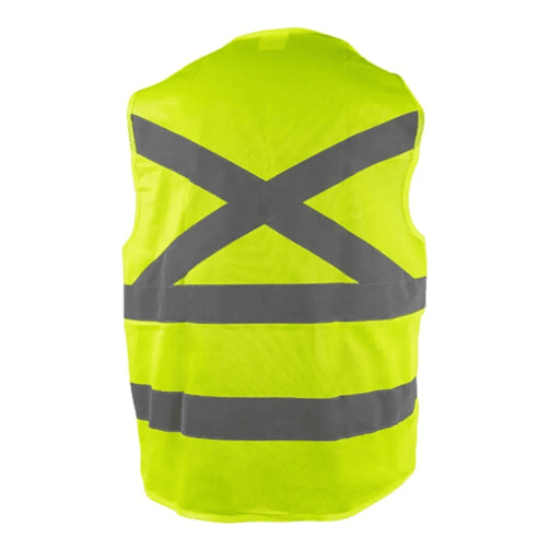 X5 Chaleco Reflectante Auto Camion Reglamentario Seguridad Verde Limón Estándar 2