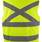 X5 Chaleco Reflectante Auto Camion Reglamentario Seguridad Verde Limón Estándar - Miniatura 2
