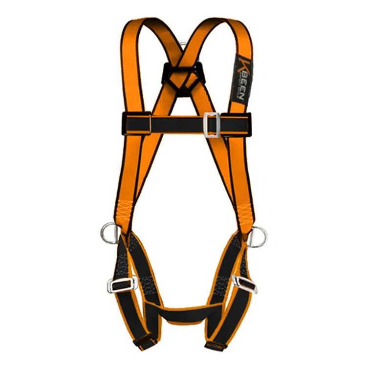 Arnés Paracaidista 3 Argollas Kl-8000 Talla Xl Certificado Naranja 1