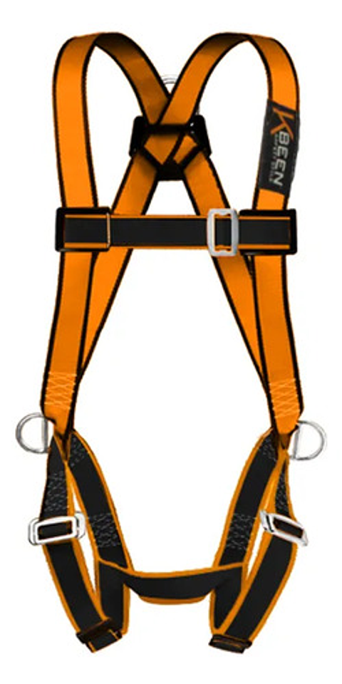 Arnés Paracaidista 3 Argollas Kl-8000 Talla Xl Certificado Naranja