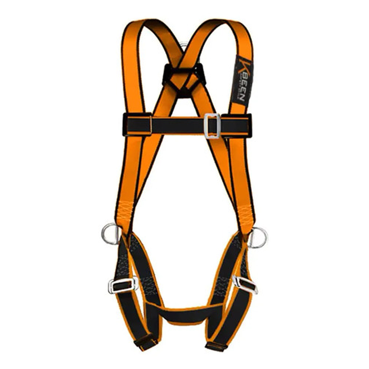 Arnés Paracaidista 3 Argollas Kl-8000 Talla Xl Certificado Naranja 2