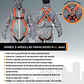 Arnés Paracaidista 3 Argollas Kl-8000 Talla Xl Certificado Naranja - Miniatura 3