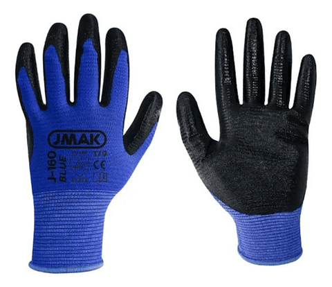 Guantes Multiproposito Palma Nitrilo Antideslizantes T9 1par Azul