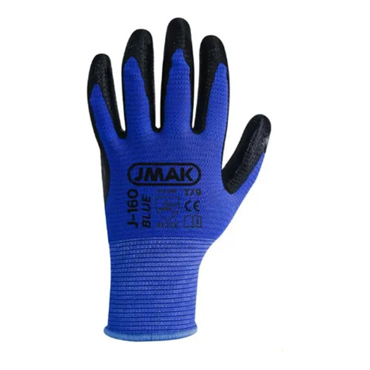 Guantes Multiproposito Palma Nitrilo Antideslizantes T9 1par Azul 2