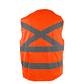 Chaleco Reflectante Naranja Talla Estándar Kbeen Naranja Estándar - Miniatura 2