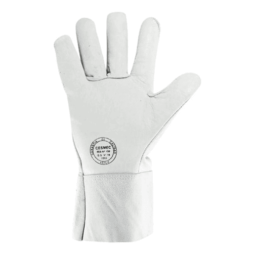 Guante De Cabritilla L-130 Electricista Talla Única Force Blanco 1