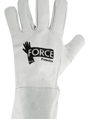 Guante De Cabritilla L-130 Electricista Talla Única Force Blanco