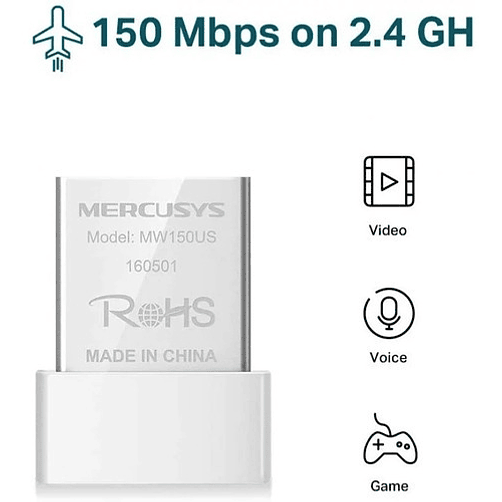 Adaptador Mercusys Wifi Usb N150 Mw150us Nano La Plata 3