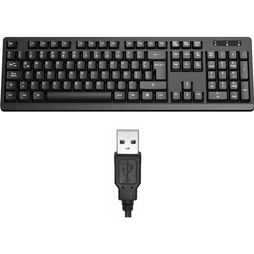 Teclado Qwerty Philips K254 Usb 104 Teclas 1.5m Cable Negro Español Latinoamérica 8
