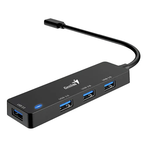 Hub Usb 3.0 Genius Uh-400 De 4 Puertos Color Negro 2