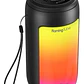 Parlante Tws Flaming Tube Portátil Microlab Bluetooth Fm Usb Luces Led Negro - Miniatura 3