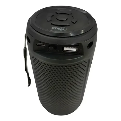 Parlante Tws Flaming Tube Portátil Microlab Bluetooth Fm Usb Luces Led Negro 7