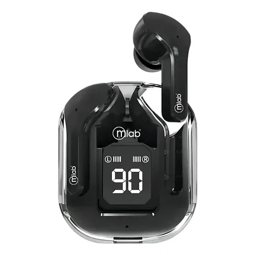 Audifono Tws Glass Crystal Silicon Case Mlab 9353 Negro Negro 1