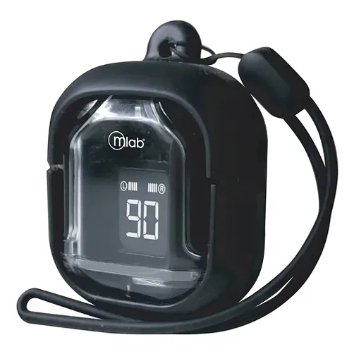 Audifono Tws Glass Crystal Silicon Case Mlab 9353 Negro Negro 2