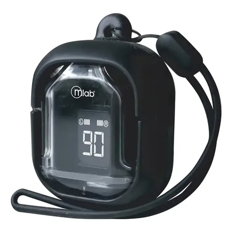Audifono Tws Glass Crystal Silicon Case Mlab 9353 Negro Negro 2
