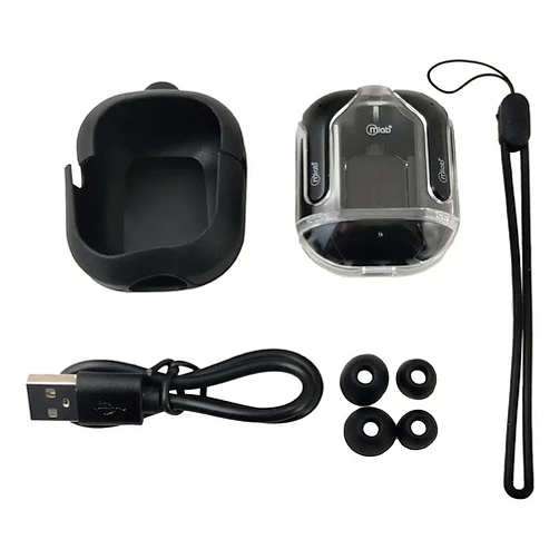Audifono Tws Glass Crystal Silicon Case Mlab 9353 Negro Negro 3