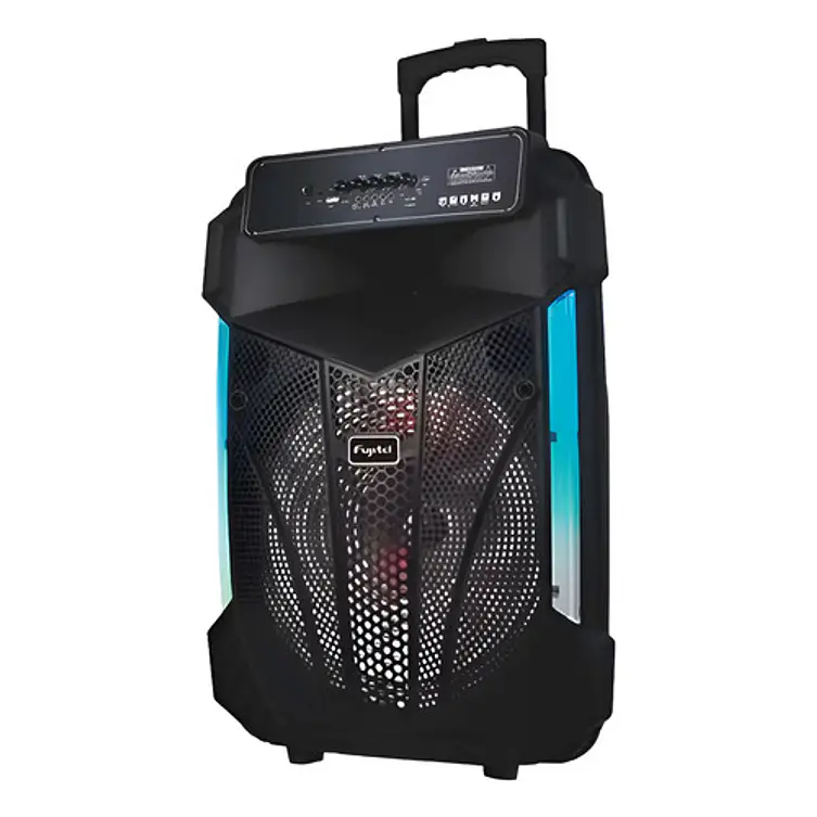 Parlante Karaoke De 15'' Rgb Recargable + Micrófono Inalámbrico Color Negro 1
